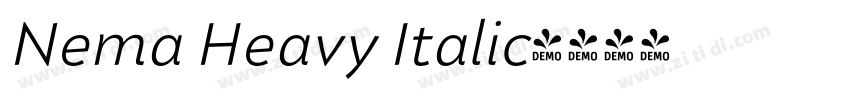 Nema Heavy Italic字体转换